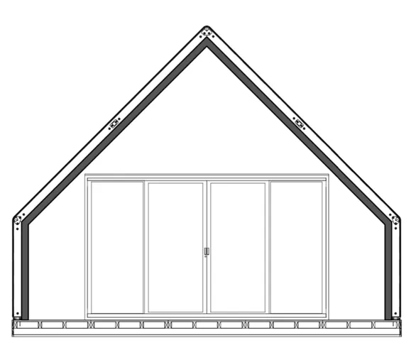 FDomes A-Frame Basic Glamping Cabin