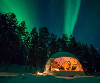 Glamping 20 Geodesic Dome in Finland