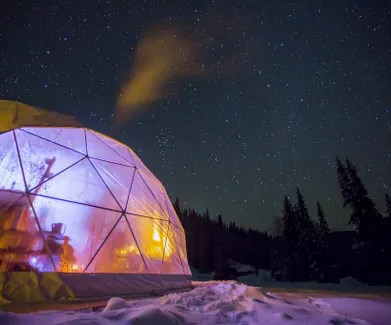 Dome tent in British Columbia by Freedomes