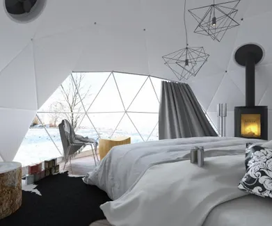 glamping dome tent Airbnb by FDomes