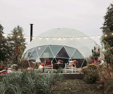 FDomes Glamping Autumn