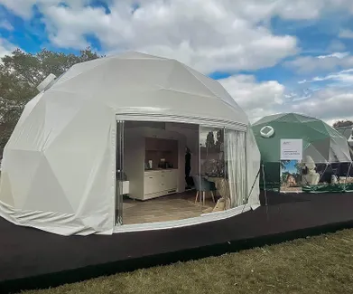 FDomes at the glamping show UK