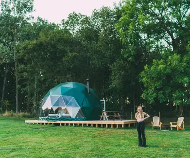 Camp Katur FDomes Glamping Geodesic Domes