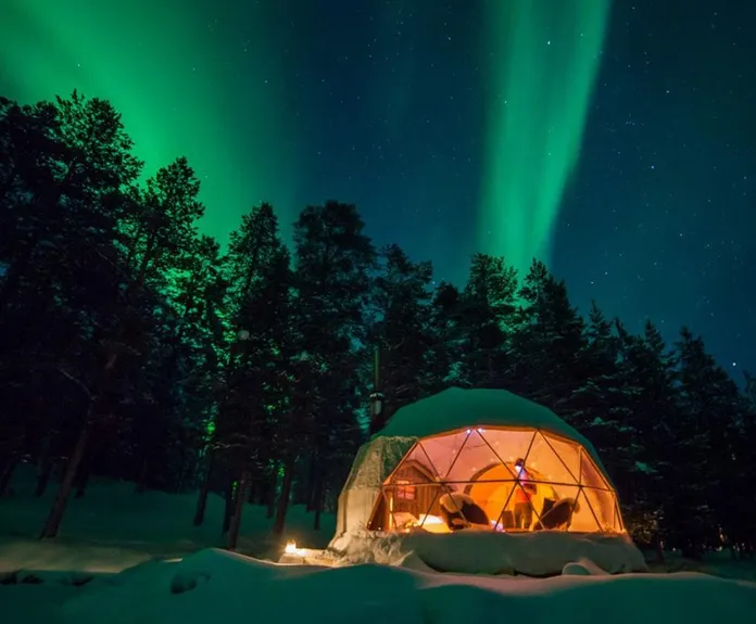 Glamping 20 Geodesic Dome in Finland