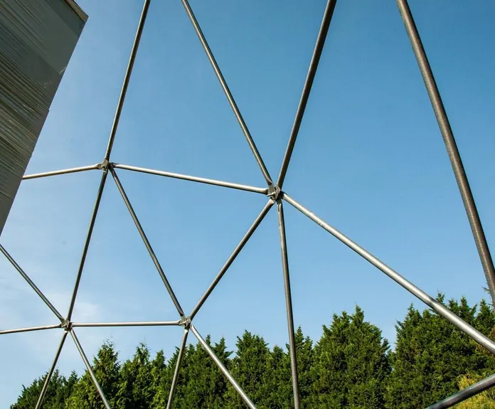 glamping geodesic dome structure