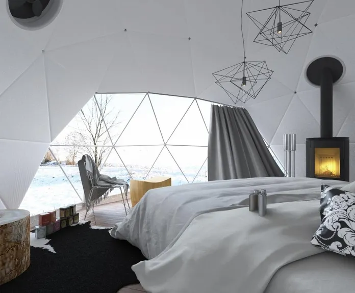 glamping dome tent Airbnb by FDomes