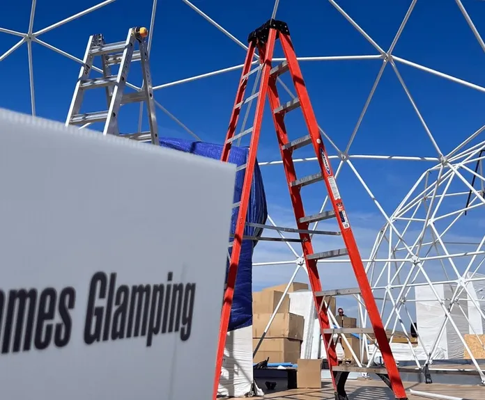 FDomes Glamping while at GSA 2023 in Colorado, USA.