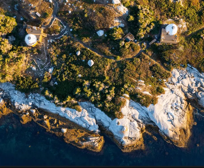 geodesic domes on a coast day
