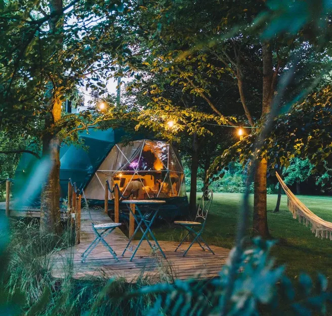 Photo of Ardome Bubble in Belgium powered by FDomes Glamping