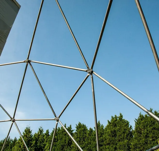 glamping geodesic dome structure