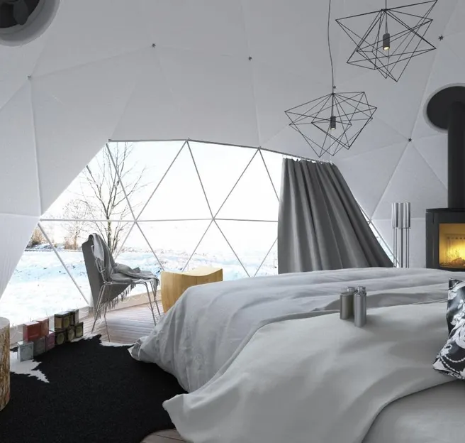 glamping dome tent Airbnb by FDomes