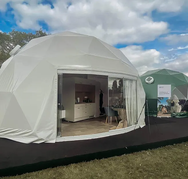 FDomes at the glamping show UK