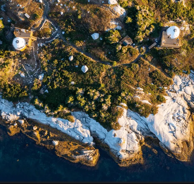 geodesic domes on a coast day