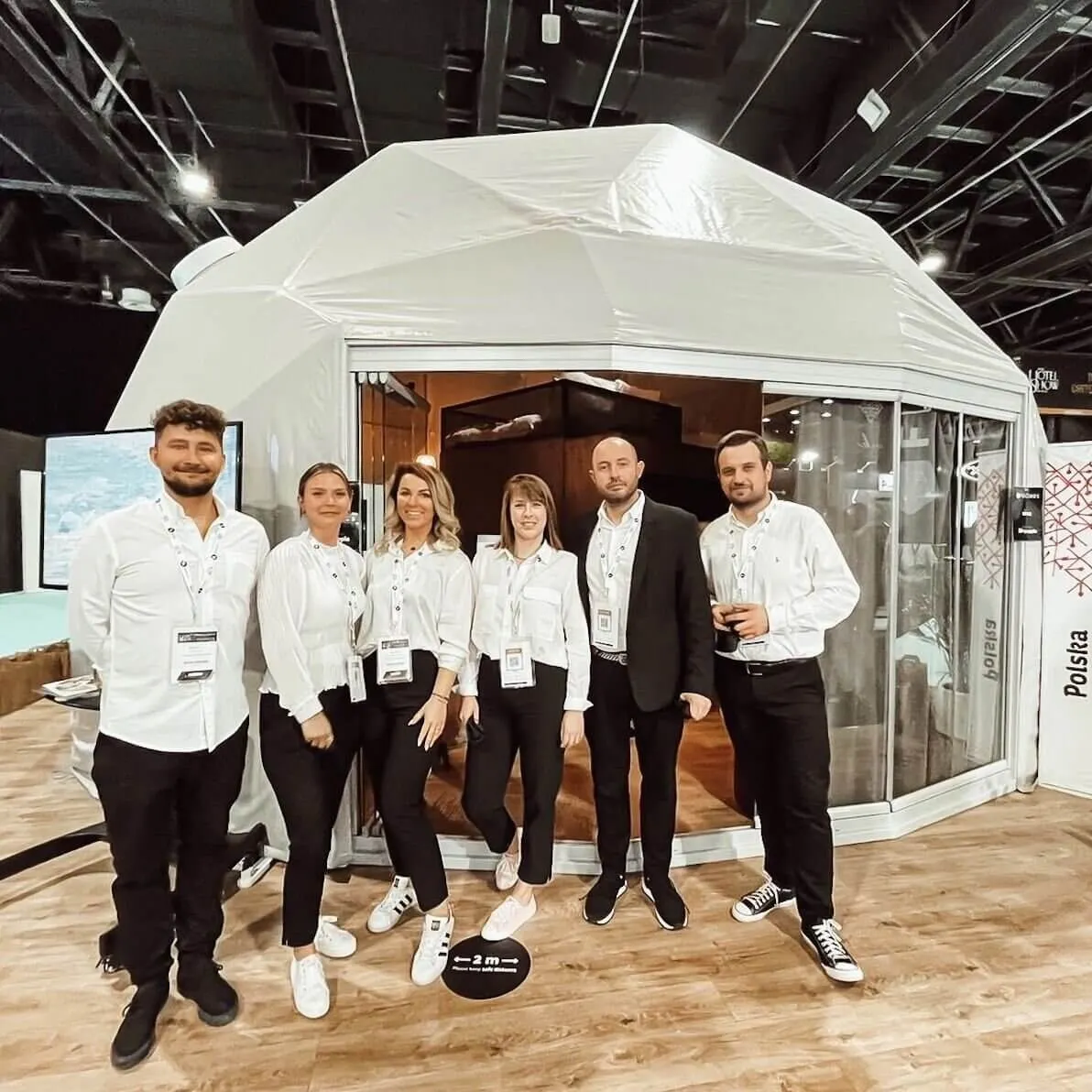 Fdomes team at The Hotel Show Dubai