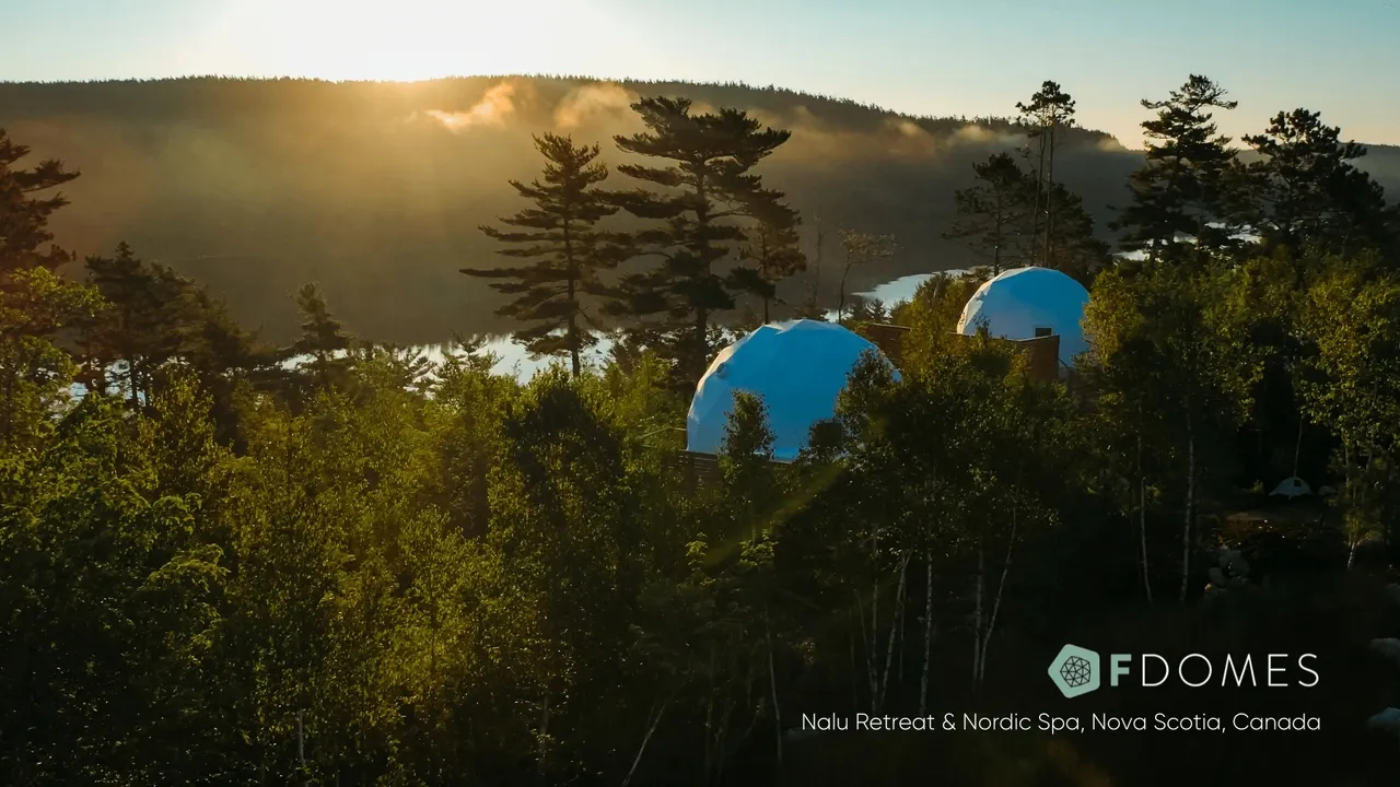 fdomes glamping woods sun