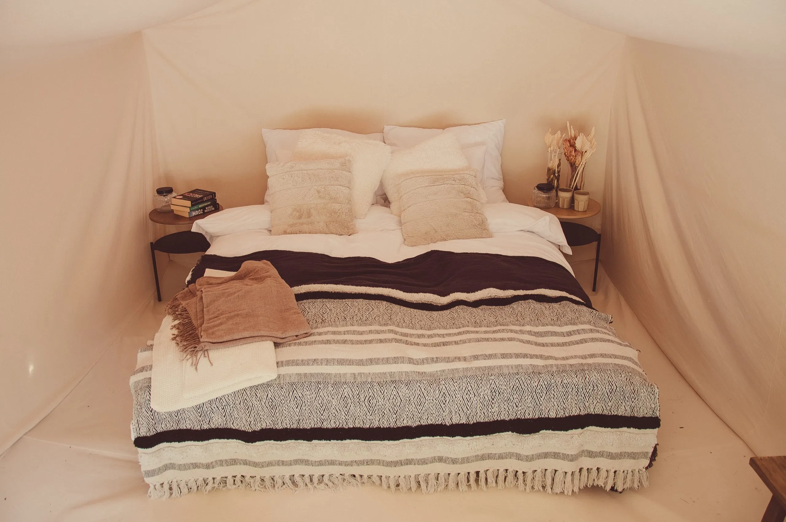 Interior of FDomes Tent