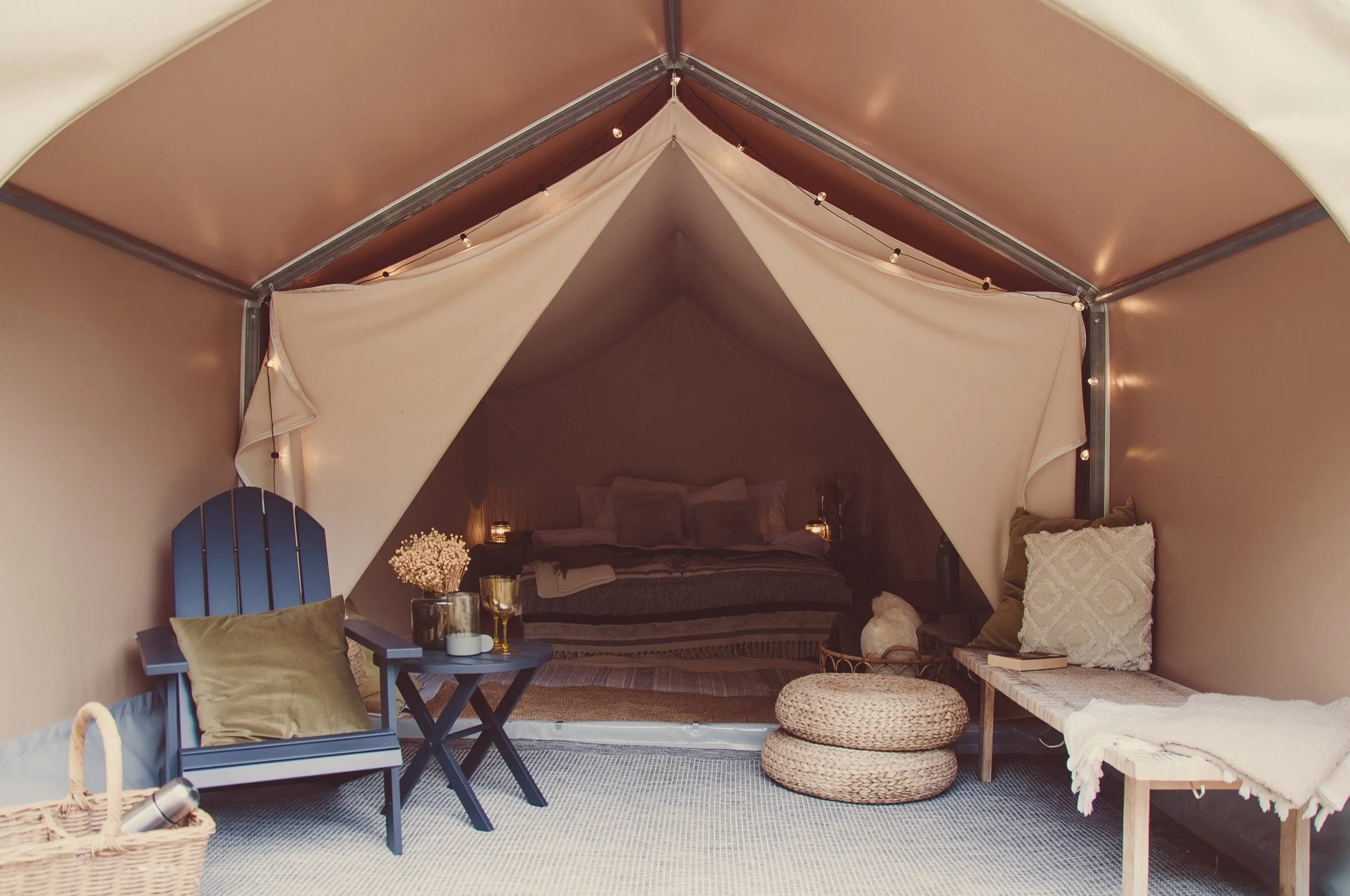 Porch of FDomes Tent