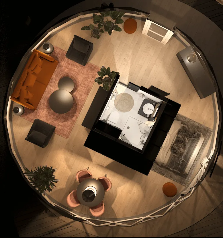 glamping visualization fdomes