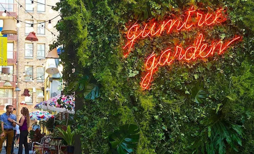 Gumtree Garden pop-up bar by Yellowtrace