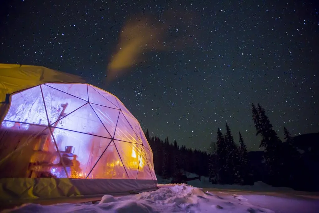 dome tent in British Columbia