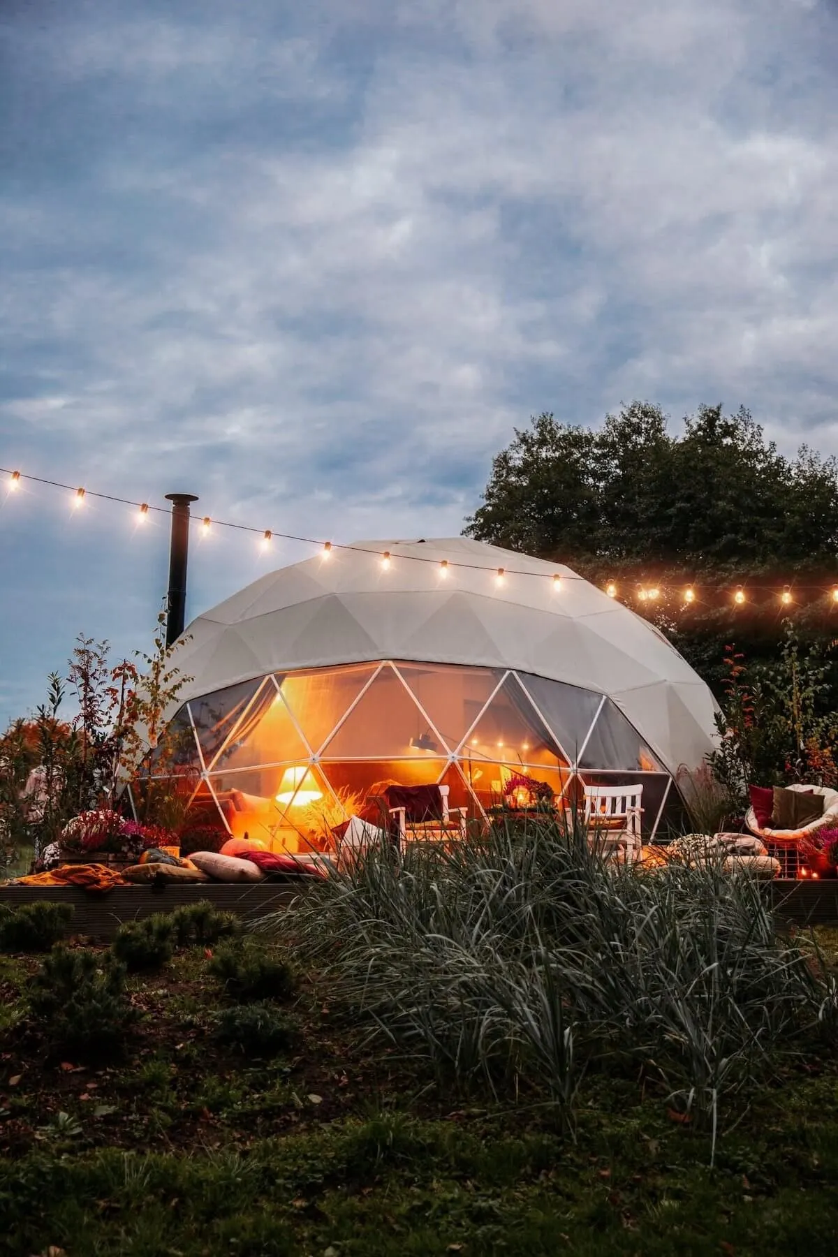 FDomes glamping autumn photoshoot 
