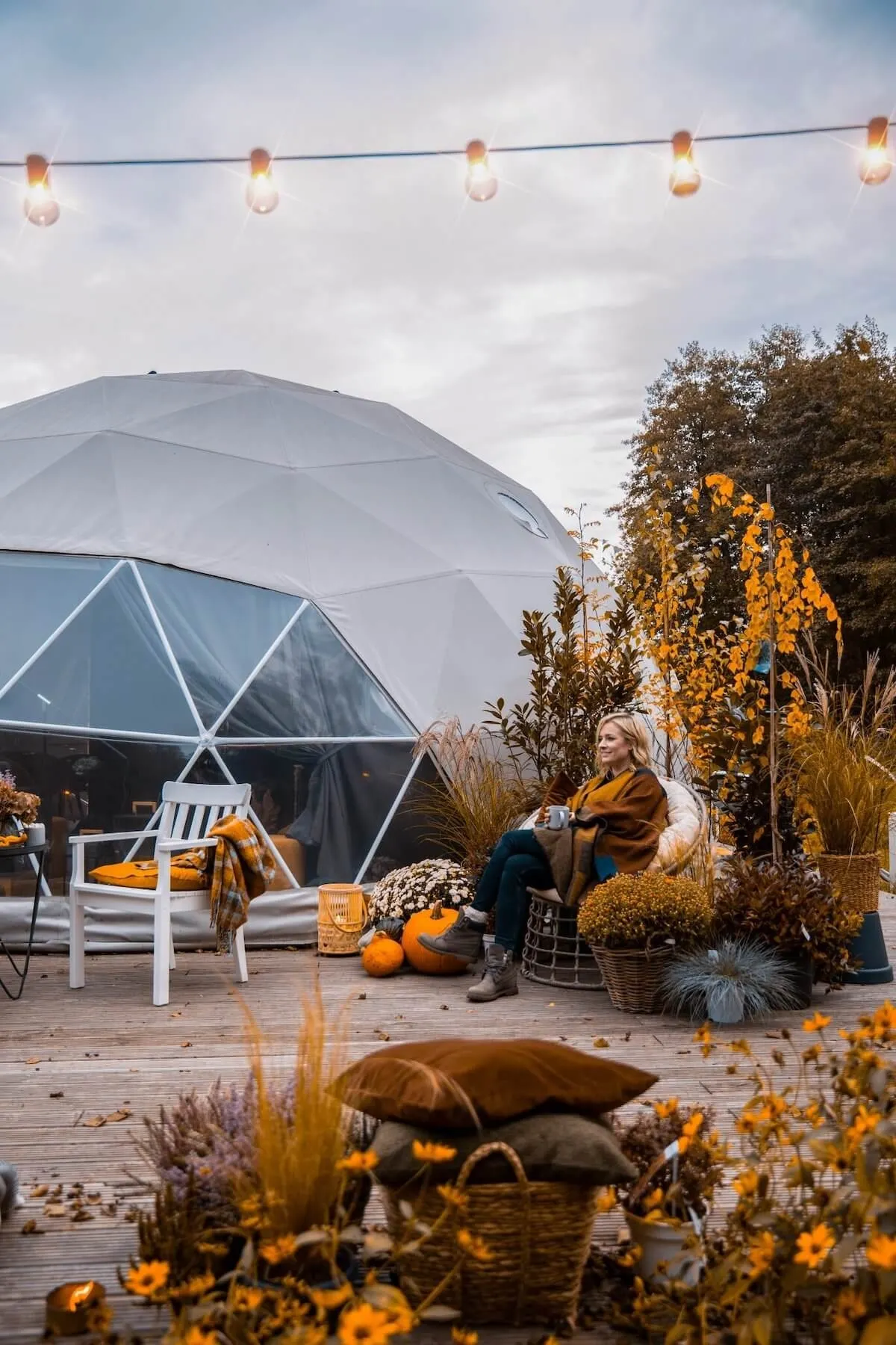 FDomes glamping autumn photoshoot 