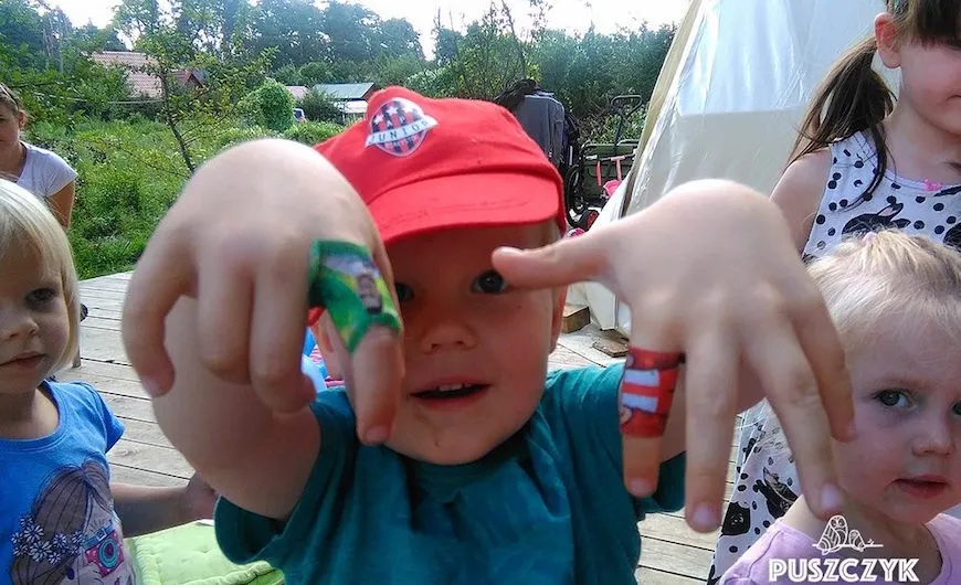Kids at Puszczyk Forest Kindergarten Poland
