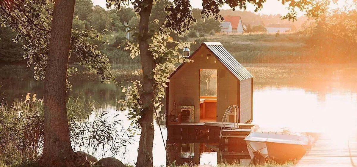 LAGO sauna sunset