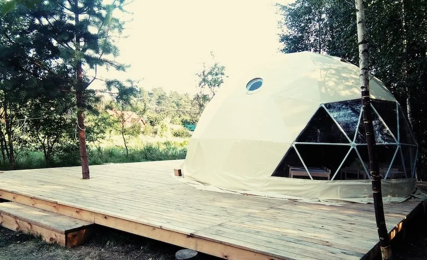 Puszczyk dome kindergarten in Poland made by FDomes