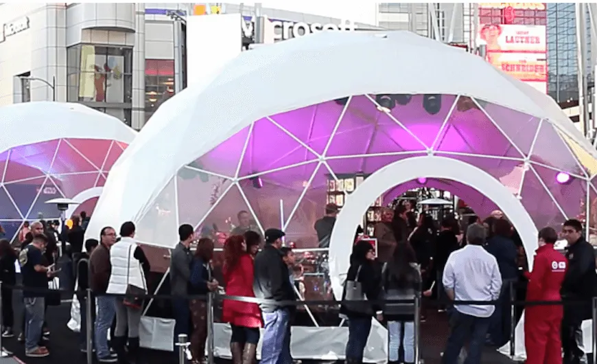 Pop-Up Tents for Star Wars premiere at L.A. Live