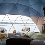 Harriniva Hotels & Safaris in Finland dome interior 