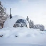Harriniva Hotels & Safaris in Finland dome in snow