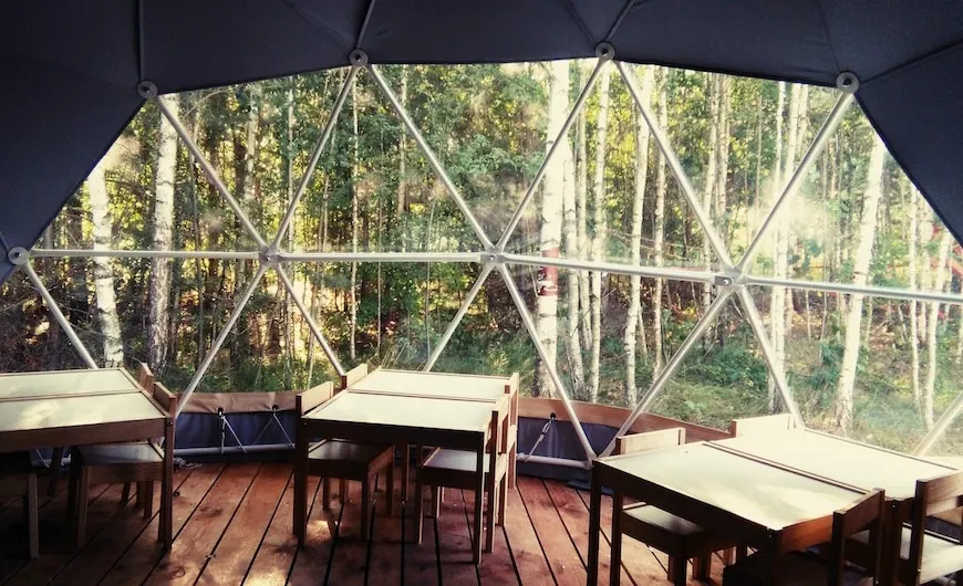classroom at puszczyk forest kindergarten Poland powered by FDomes