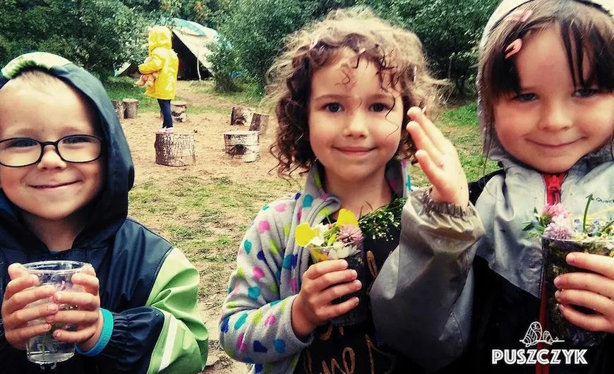 kids at puszczyk kindergarten Poland 