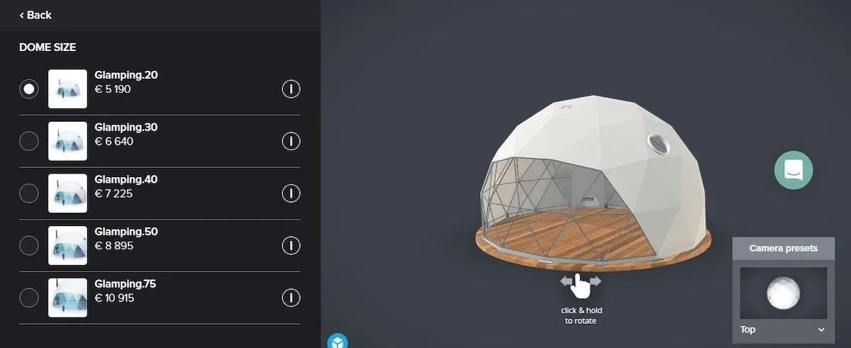 fdomes dome configurator 3d