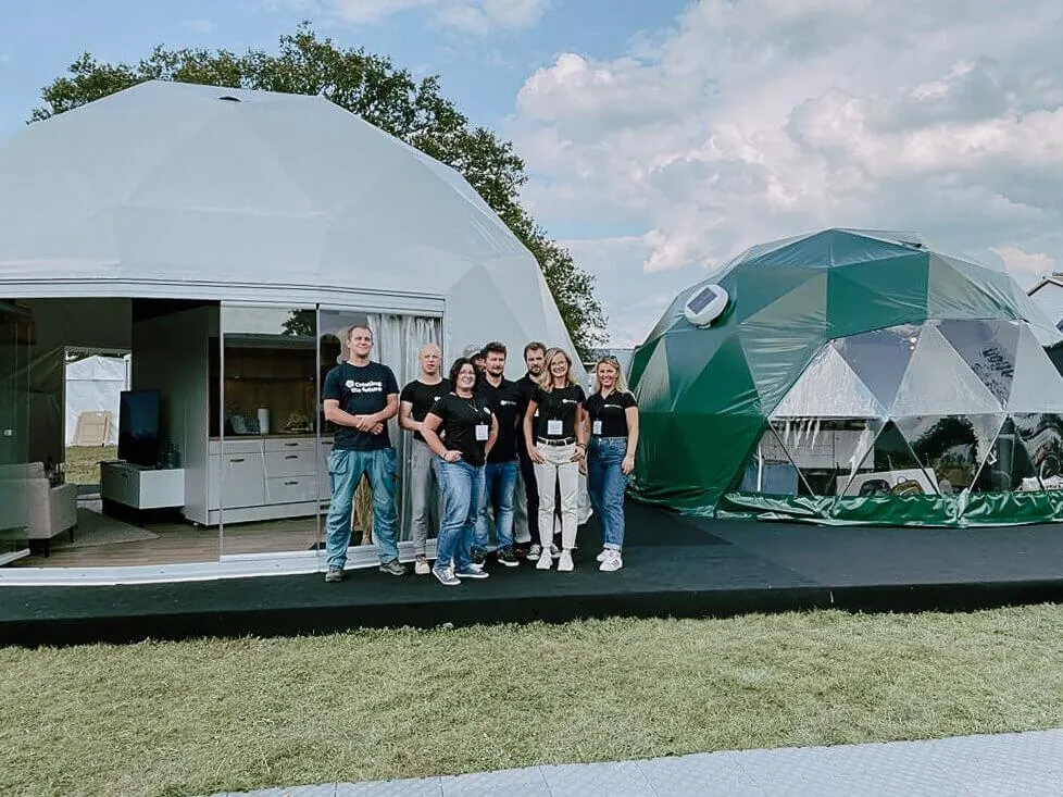 FDomes team the glamping show UK