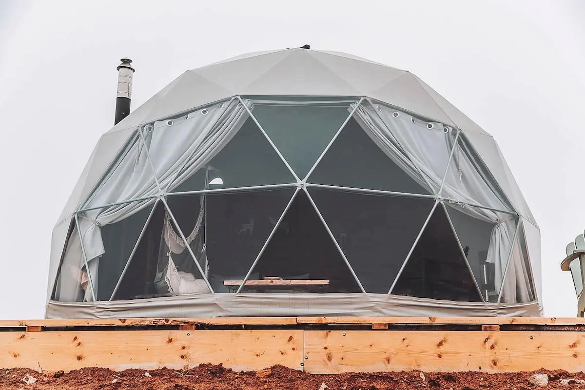 glamping dome Odom Retreat Lebanon fdomes